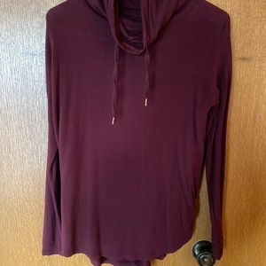 Maroon Turtleneck Pullover